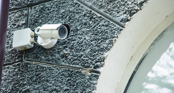 CCTV camera bracket installation